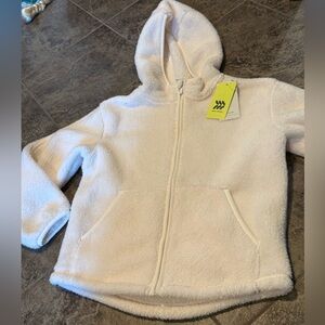 Cozy Cream full zip Hoodie Jacket for Kids